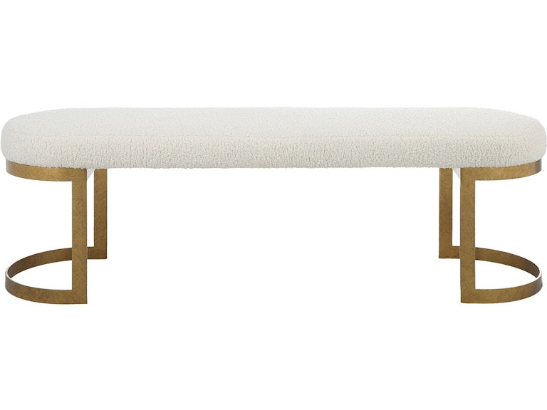 norrwood Uttermost Living Room Infinity Gold Bench 23757 at Norwood Furniture
