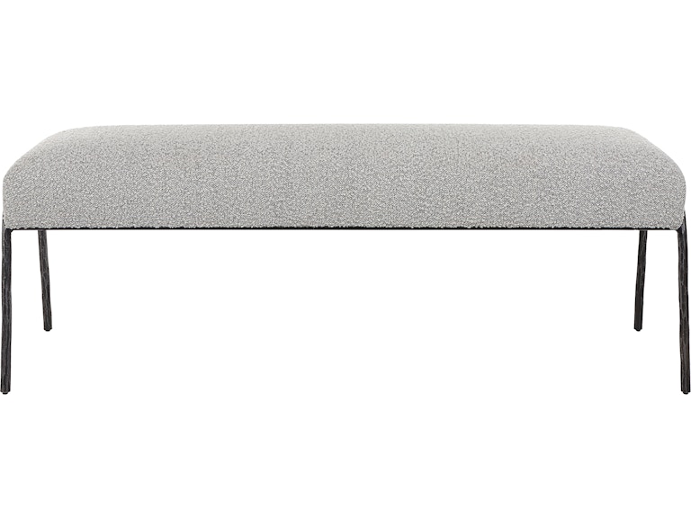 norrwood Uttermost Living Room Jacobsen Modern Gray Bench 23685 at Norwood Furniture