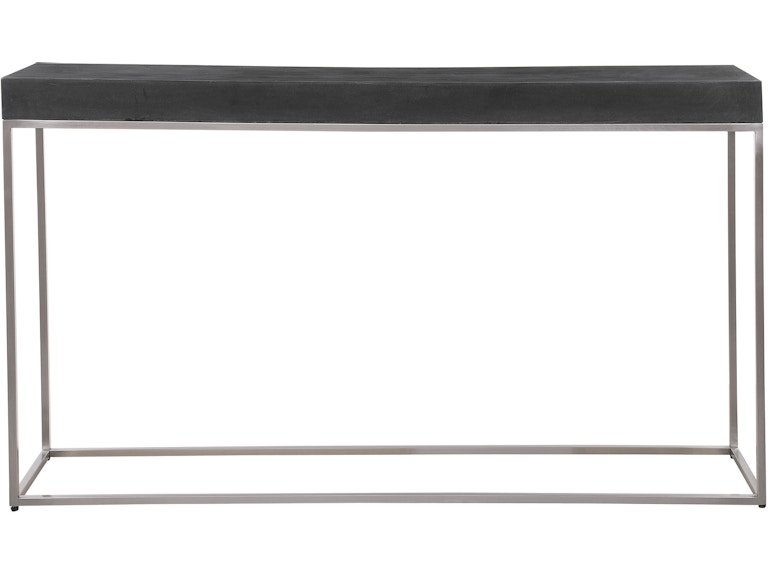 norrwood Uttermost Living Room Jase Black Concrete Console Table 24974 at Norwood Furniture
