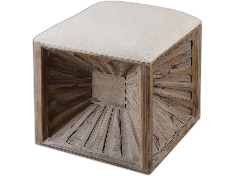 norrwood Uttermost Living Room Jia Wooden Ottoman 23131 at Norwood Furniture