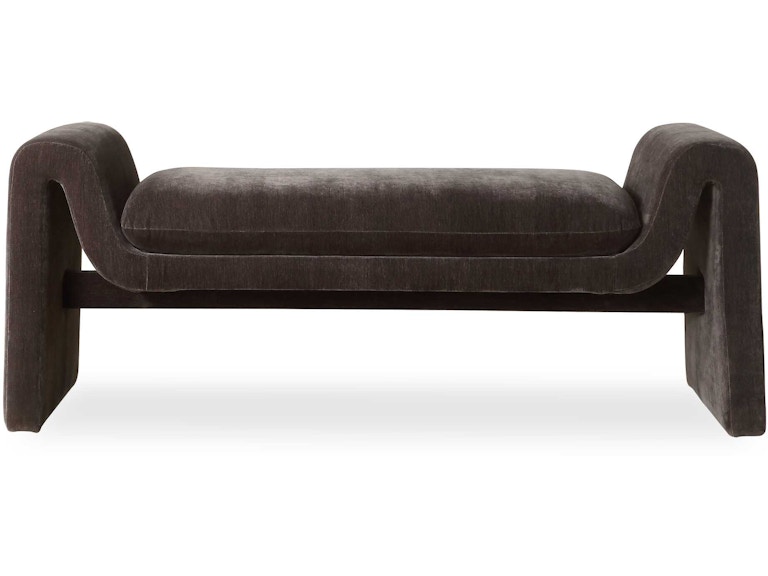 norrwood Uttermost Living Room Manson Modern Charcoal Bench 23915 at Norwood Furniture