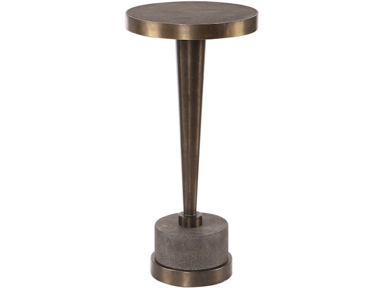 norrwood Uttermost Living Room Masika Bronze Accent Table 24863 at Norwood Furniture