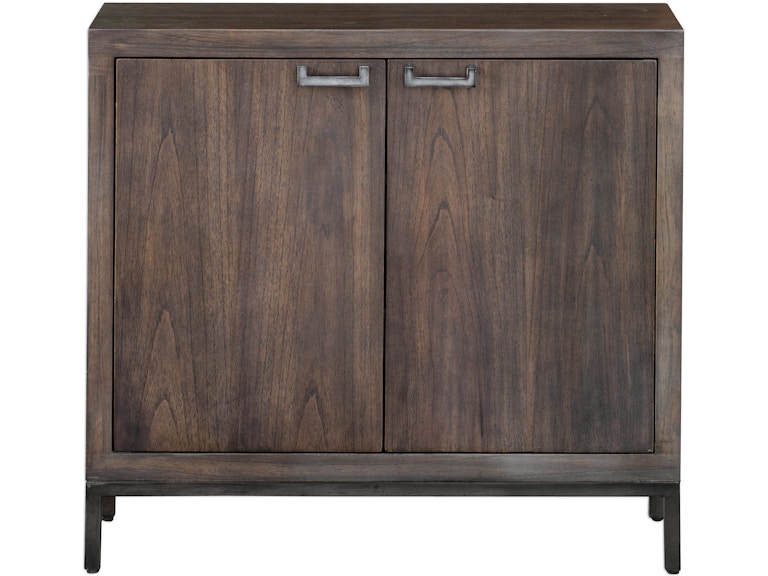 norrwood Uttermost Living Room Nadie Light Walnut Console Cabinet 25866 at Norwood Furniture