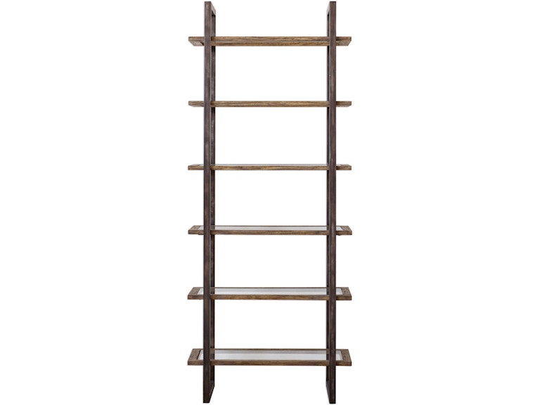 norrwood Uttermost Living Room Olwyn Industrial Etagere 25440 at Norwood Furniture