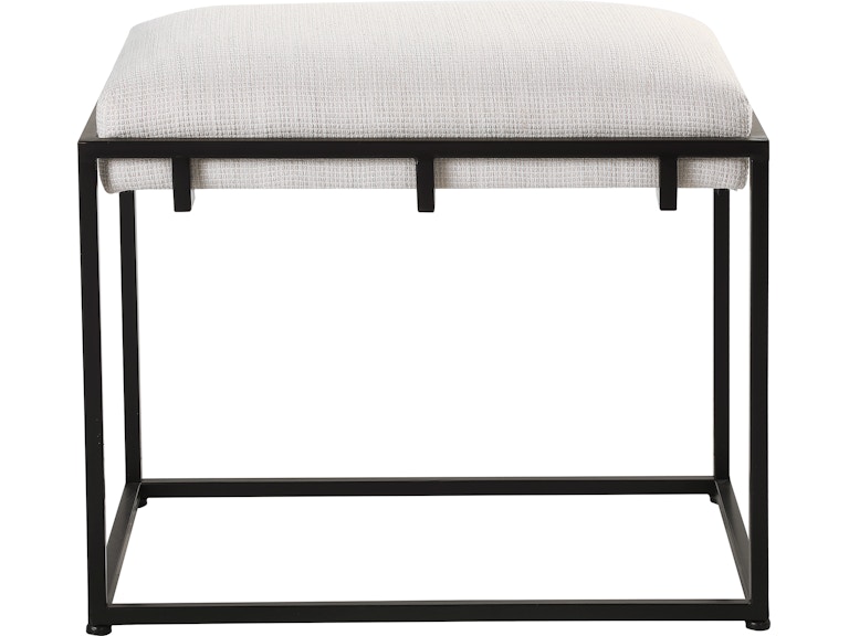 Norrwood Uttermost Living Room Paradox White Small Bench 23580 At Norwood Furniture