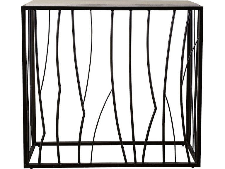 norrwood Uttermost Living Room Reed Travertine Console Table 25104 at Norwood Furniture