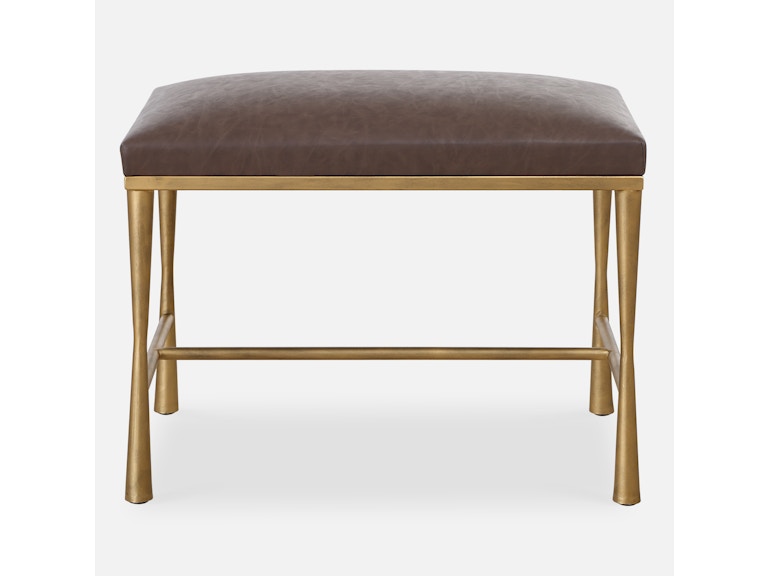 norrwood Uttermost Living Room Reform Gold Small Bench 23893 at Norwood Furniture
