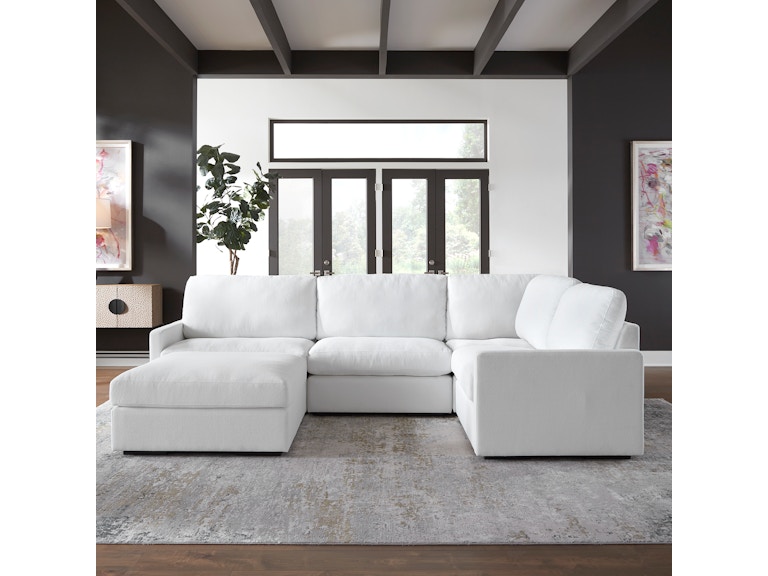 norrwood Uttermost Living Room Refuge Arctic White Corner Sofa 23854-C at Norwood Furniture