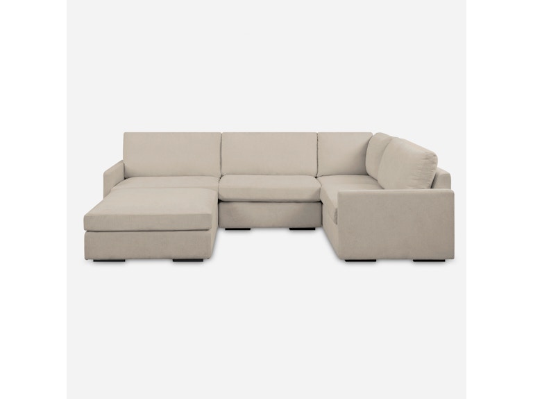 norrwood Uttermost Living Room Refuge Armless Sand Sofa 23852-A at Norwood Furniture