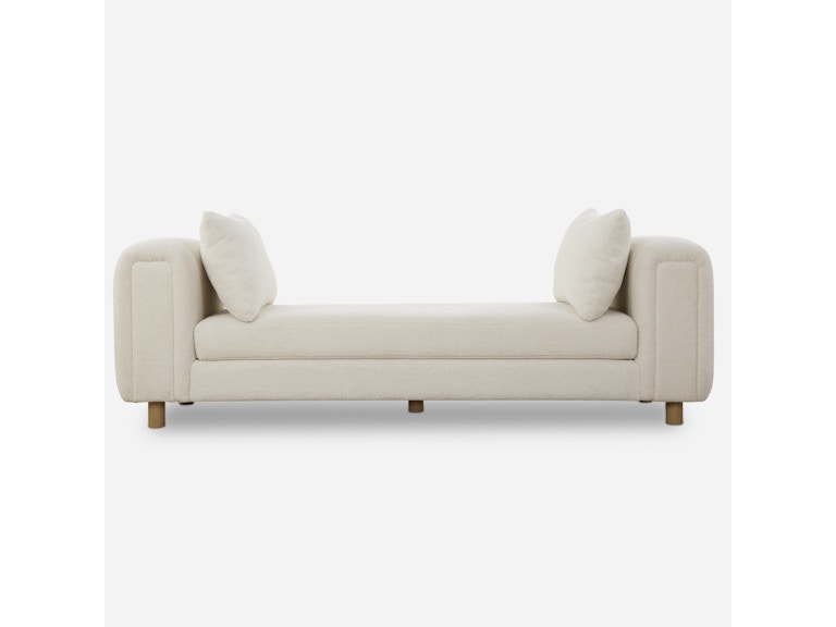 norrwood Uttermost Living Room Repose Oversized Ivory Bench 23836 at Norwood Furniture