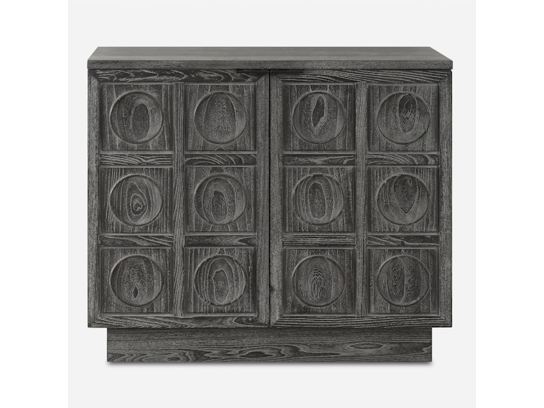 norrwood Uttermost Living Room Shelby 2 Door Ebony Stained Cabinet 24426 at Norwood Furniture