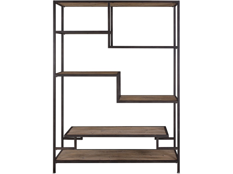 norrwood Uttermost Living Room Sherwin Industrial Etagere 24682 at Norwood Furniture