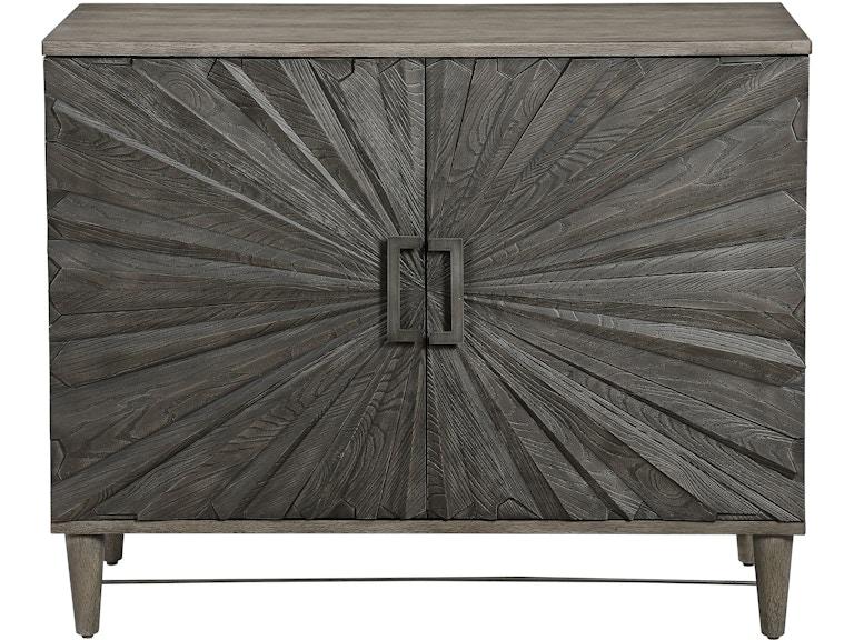 norrwood Uttermost Living Room Shield Gray Oak 2 Door Cabinet 25085 at Norwood Furniture