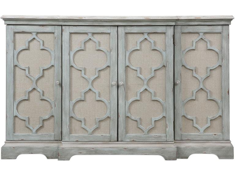 norrwood Uttermost Living Room Sophie 4 Door Grey Cabinet 24520 at Norwood Furniture