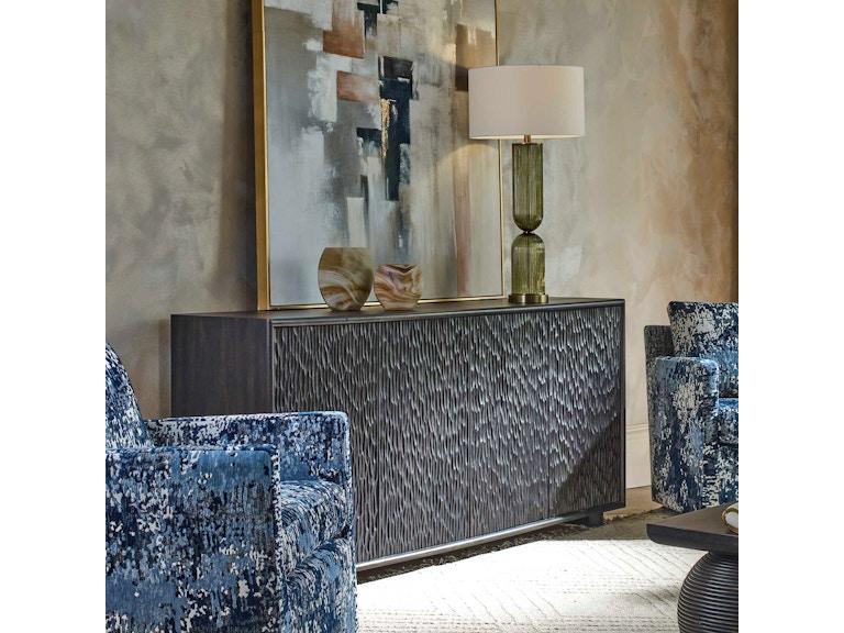 norrwood Uttermost Living Room Stevenson Chiseled 4 Door Cabinet 50168 at Norwood Furniture
