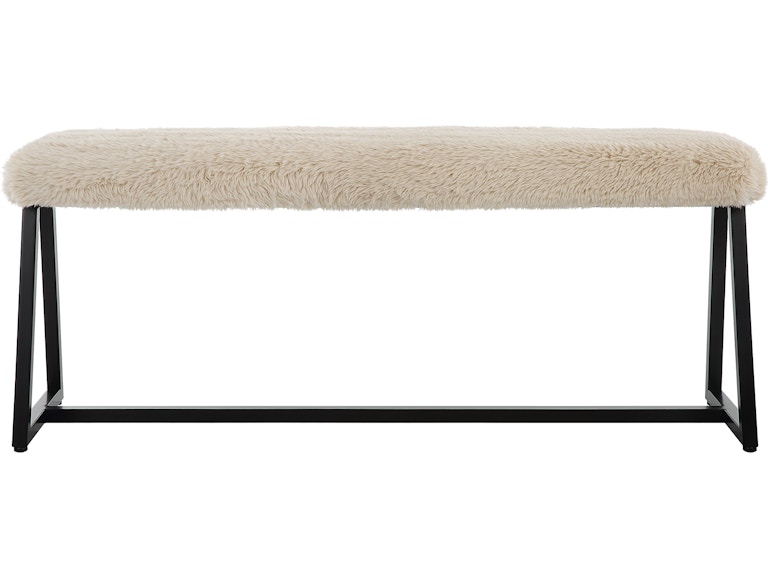 norrwood Uttermost Living Room Taupo Sheepskin Bench 23056 at Norwood Furniture