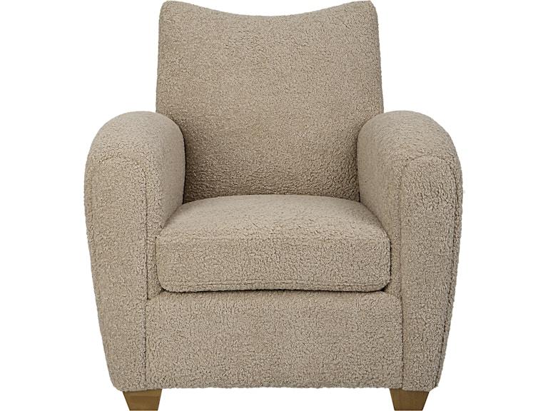 norrwood Uttermost Living Room Teddy Latte Accent Chair 23694 at Norwood Furniture