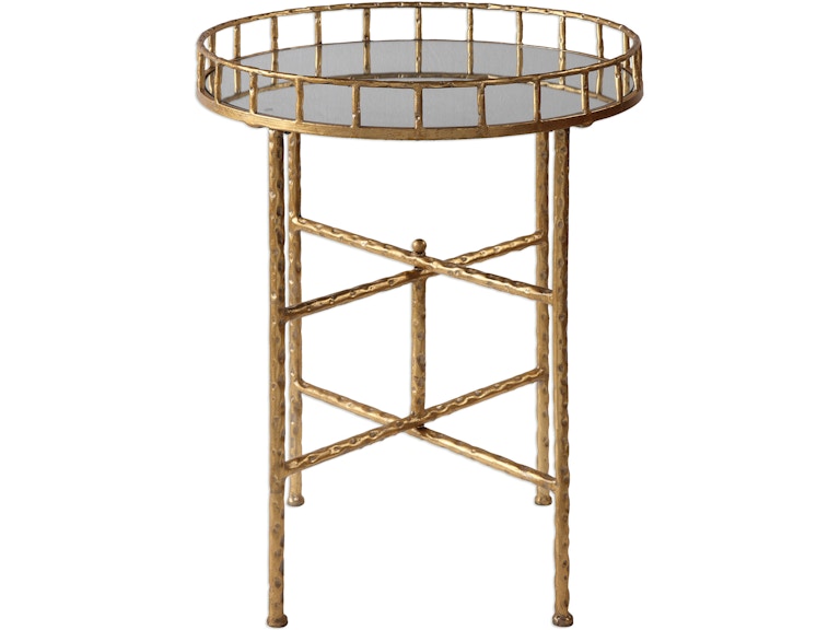 norrwood Uttermost Living Room Tilly Bright Gold Accent Table 24711 at Norwood Furniture