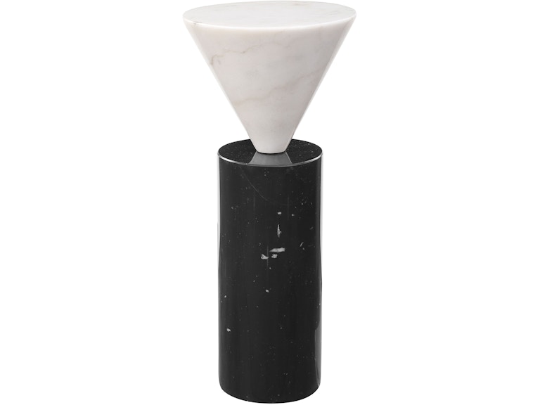 norrwood Uttermost Living Room Top Hat Marble Drink Table 24976 at Norwood Furniture