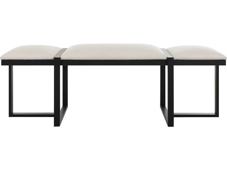 norrwood Uttermost Living Room Triple Cloud Modern Upholstered Bench 23761 at Norwood Furniture