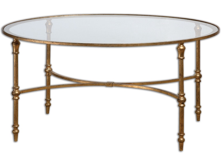 norrwood Uttermost Living Room Vitya Glass Coffee Table 24338 at Norwood Furniture
