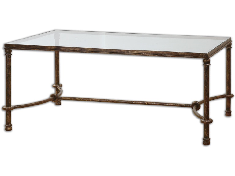 norrwood Uttermost Living Room Warring Iron Coffee Table 24333 at Norwood Furniture