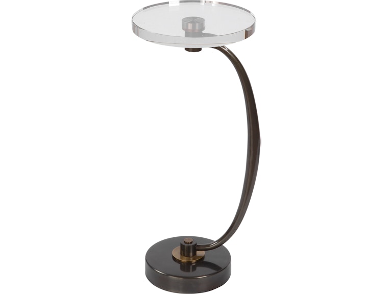 norrwood Uttermost Living Room Waveney Bronze Drink Table 25145 at Norwood Furniture