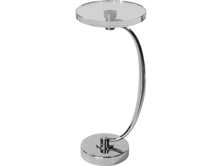 norrwood Uttermost Living Room Waveney Nickel Drink Table 25144 at Norwood Furniture