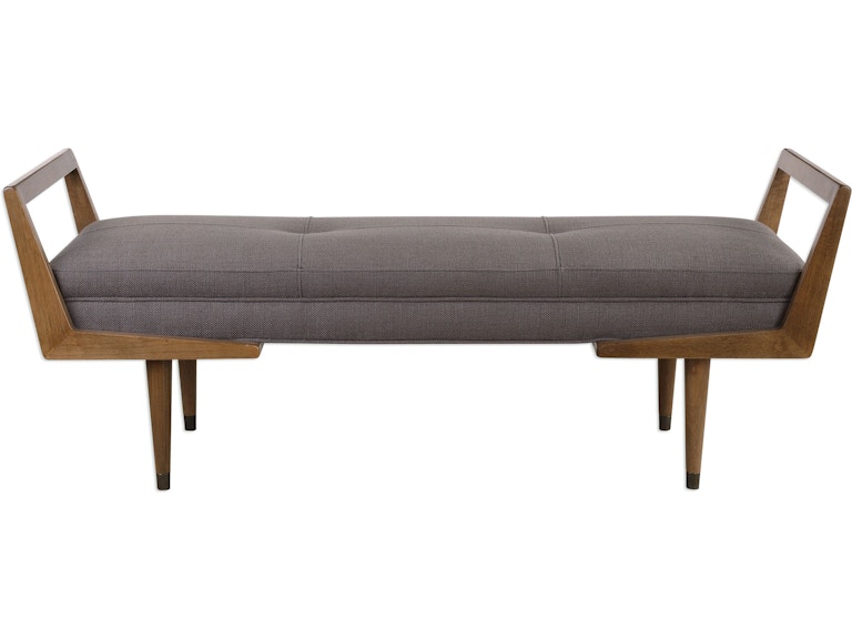 norrwood Uttermost Living Room Waylon Mid-Century Modern Bench 23388 at Norwood Furniture
