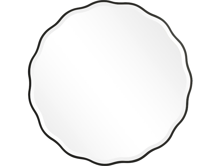 norrwood Uttermost Mirrors Aneta Black Round Mirror 09693 at Norwood Furniture