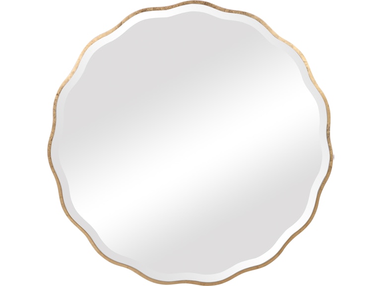 norrwood Uttermost Mirrors Aneta Gold Round Mirror 09611 at Norwood Furniture