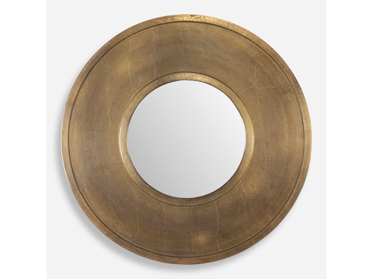 norrwood Uttermost Mirrors Axel Round Brass Mirror 07088 at Norwood Furniture