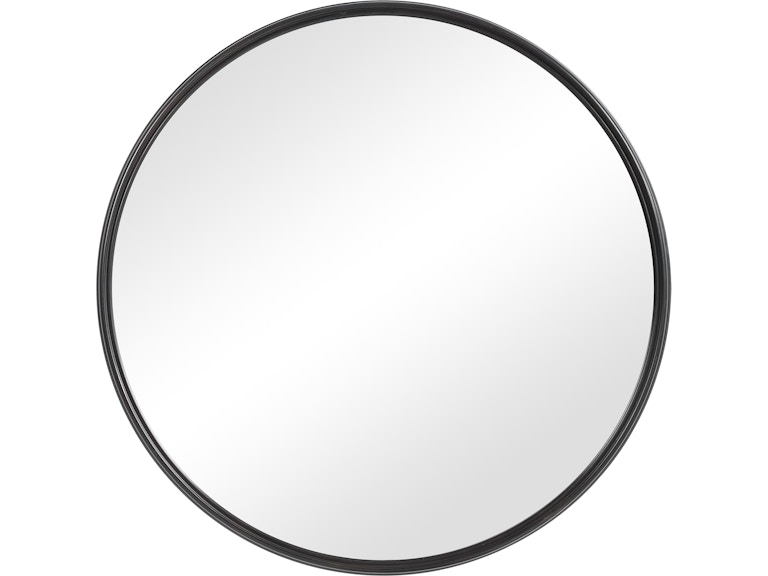norrwood Uttermost Mirrors Belham Round Iron Mirror 09692 at Norwood Furniture