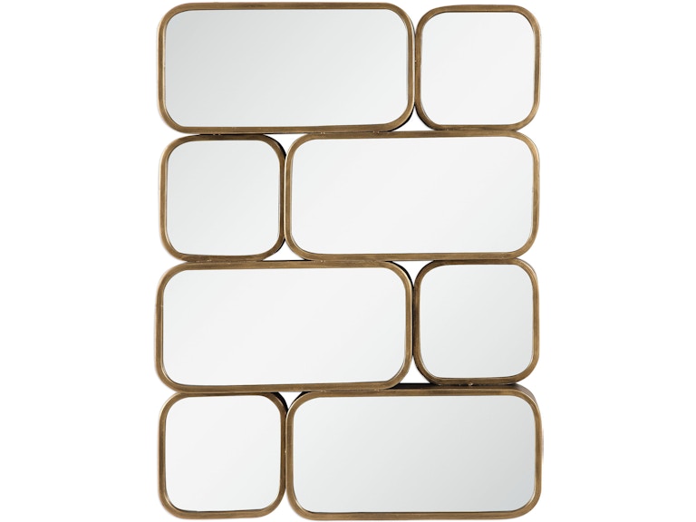 norrwood Uttermost Mirrors Canute Modern Gold Mirror 09437 at Norwood Furniture