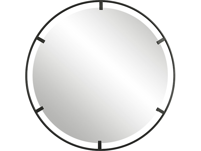 norrwood Uttermost Mirrors Cashel Round Iron Mirror 09734 at Norwood Furniture
