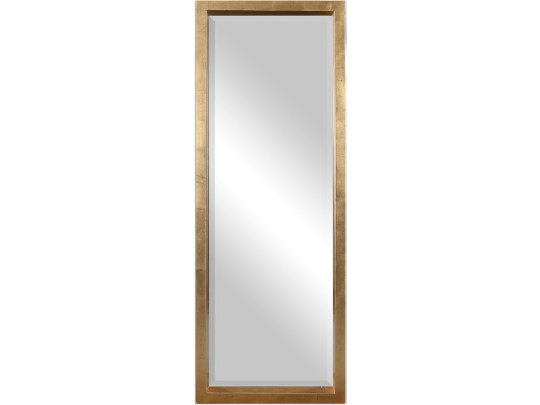 norrwood Uttermost Mirrors Edmonton Gold Leaner Mirror 14554 at Norwood Furniture