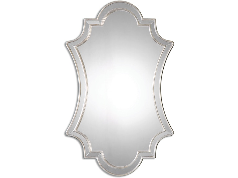 norrwood Uttermost Mirrors Elara Antiqued Silver Wall Mirror 08134 at Norwood Furniture