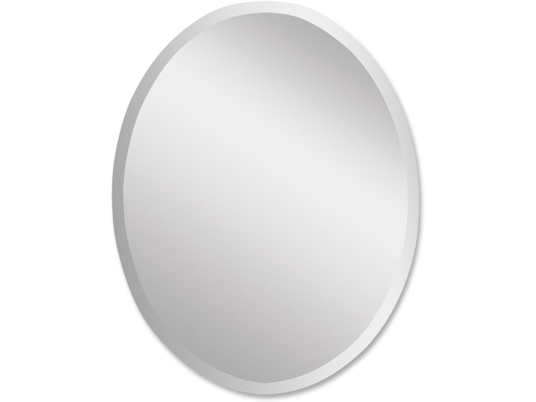 norrwood Uttermost Mirrors Frameless Vanity Oval Mirror 19580 B at Norwood Furniture