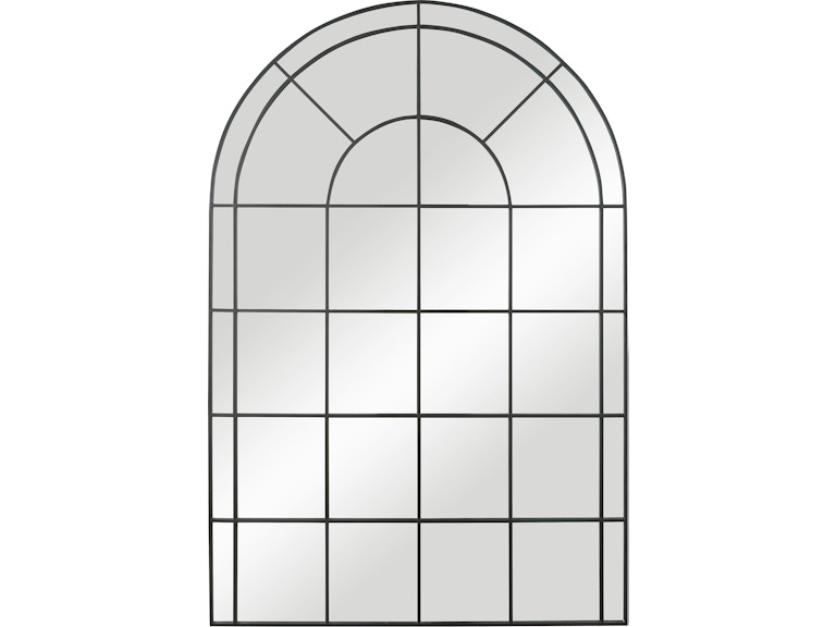 norrwood Uttermost Mirrors Grantola Black Arch Iron Mirror 09698 at Norwood Furniture