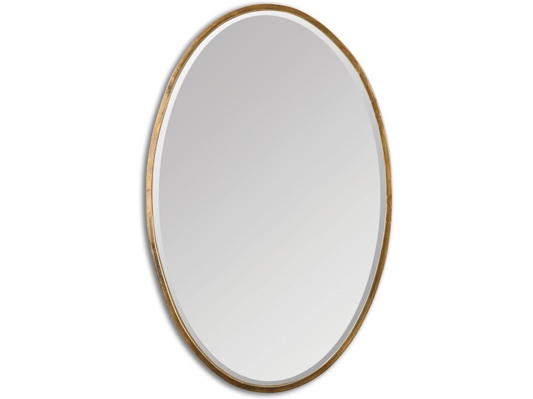 norrwood Uttermost Mirrors Herleva Gold Oval Mirror 12894 at Norwood Furniture