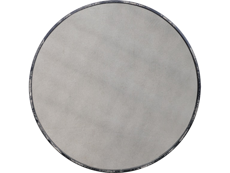 norrwood Uttermost Mirrors Junius Antique White Round Mirror 09629 at Norwood Furniture