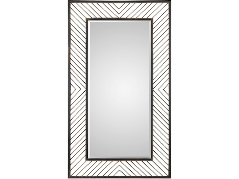 norrwood Uttermost Mirrors Karel Chevron Mirror 09245 at Norwood Furniture