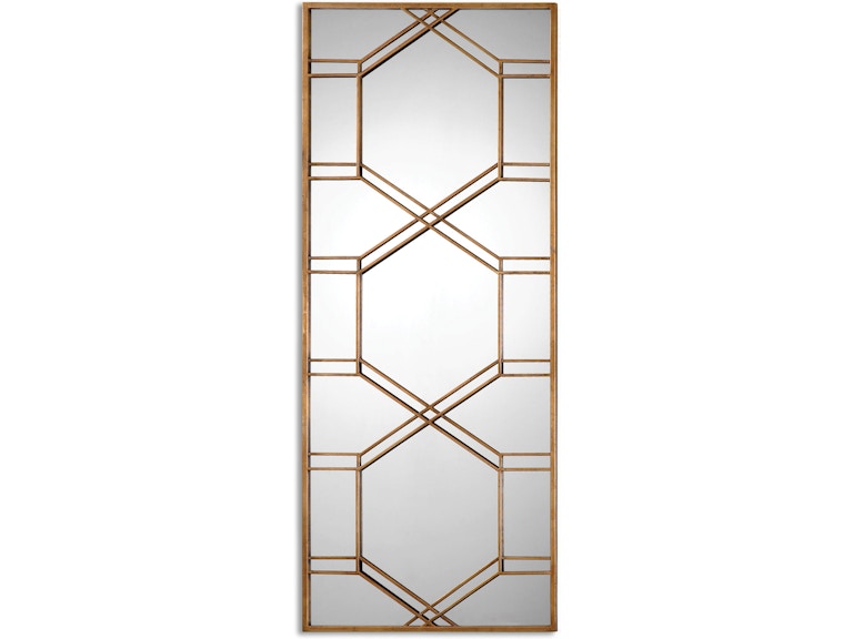 norrwood Uttermost Mirrors Kennis Gold Leaf Leaner Mirror 13922 at Norwood Furniture