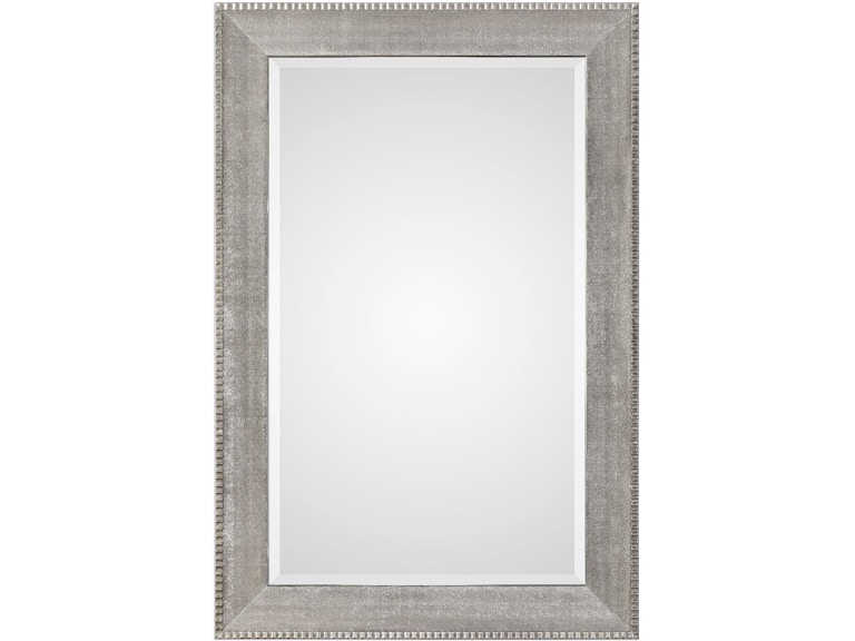 norrwood Uttermost Mirrors Leiston Metallic Silver Mirror 09370 at Norwood Furniture