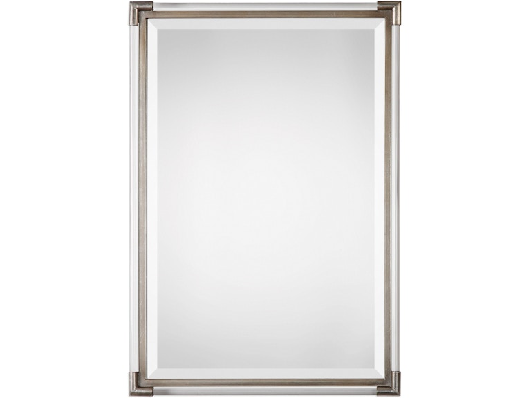 norrwood Uttermost Mirrors Mackai Metallic Silver Mirror 09199 at Norwood Furniture