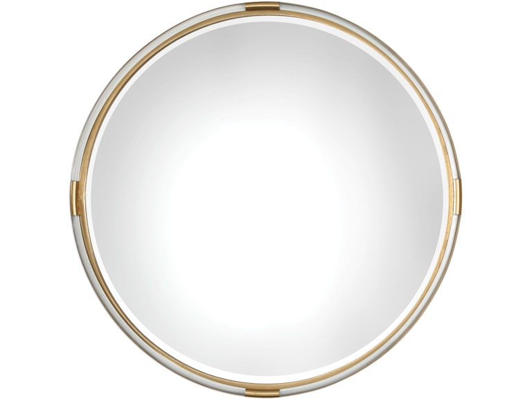 norrwood Uttermost Mirrors Mackai Round Gold Mirror 09333 at Norwood Furniture
