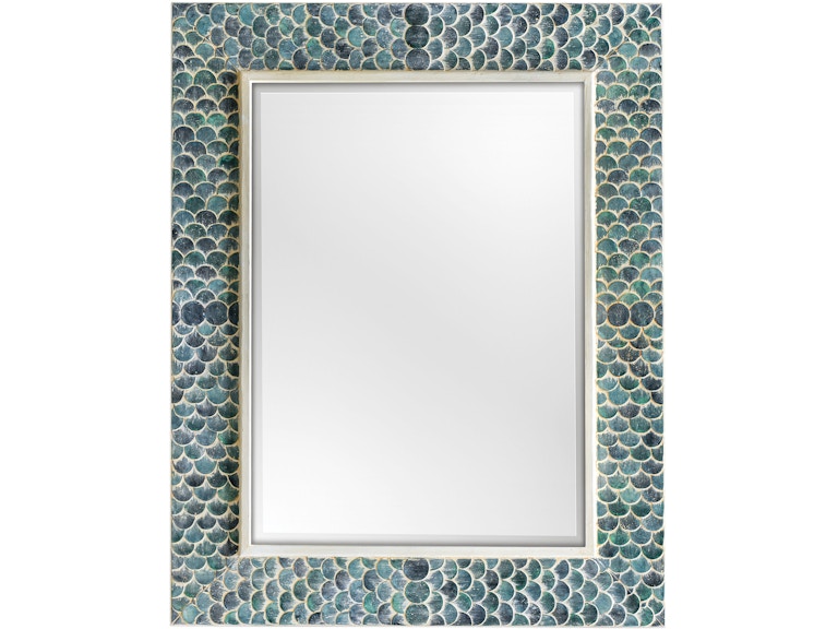 norrwood Uttermost Mirrors Makaria Coastal Blue Mirror 08157 at Norwood Furniture