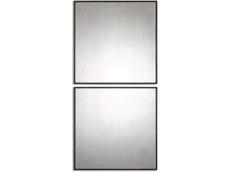 norrwood Uttermost Mirrors Matty Antiqued Square Mirrors Set/2 13932 at Norwood Furniture