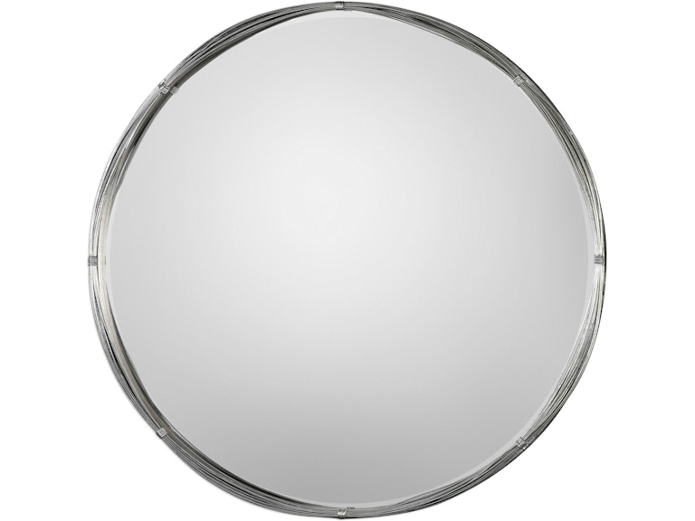 norrwood Uttermost Mirrors Ohmer Round Metal Coils Mirror 09225 at Norwood Furniture