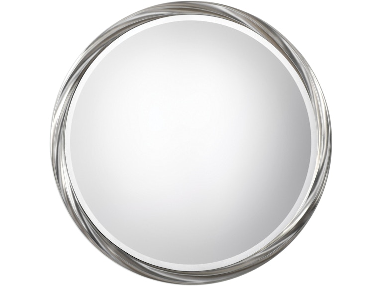 norrwood Uttermost Mirrors Orion Silver Round Mirror 09278 at Norwood Furniture